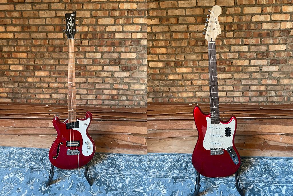 Danelectro 66BT, Squier Paranormal Cyclone, Ophalen, Zo goed als nieuw, Solid body, Overige merken