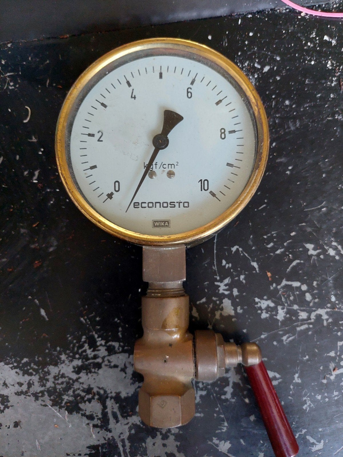 WIKA Econosto Drukmeetinstrument met Afsluiter, Ophalen of Verzenden, Gebruikt, Druk