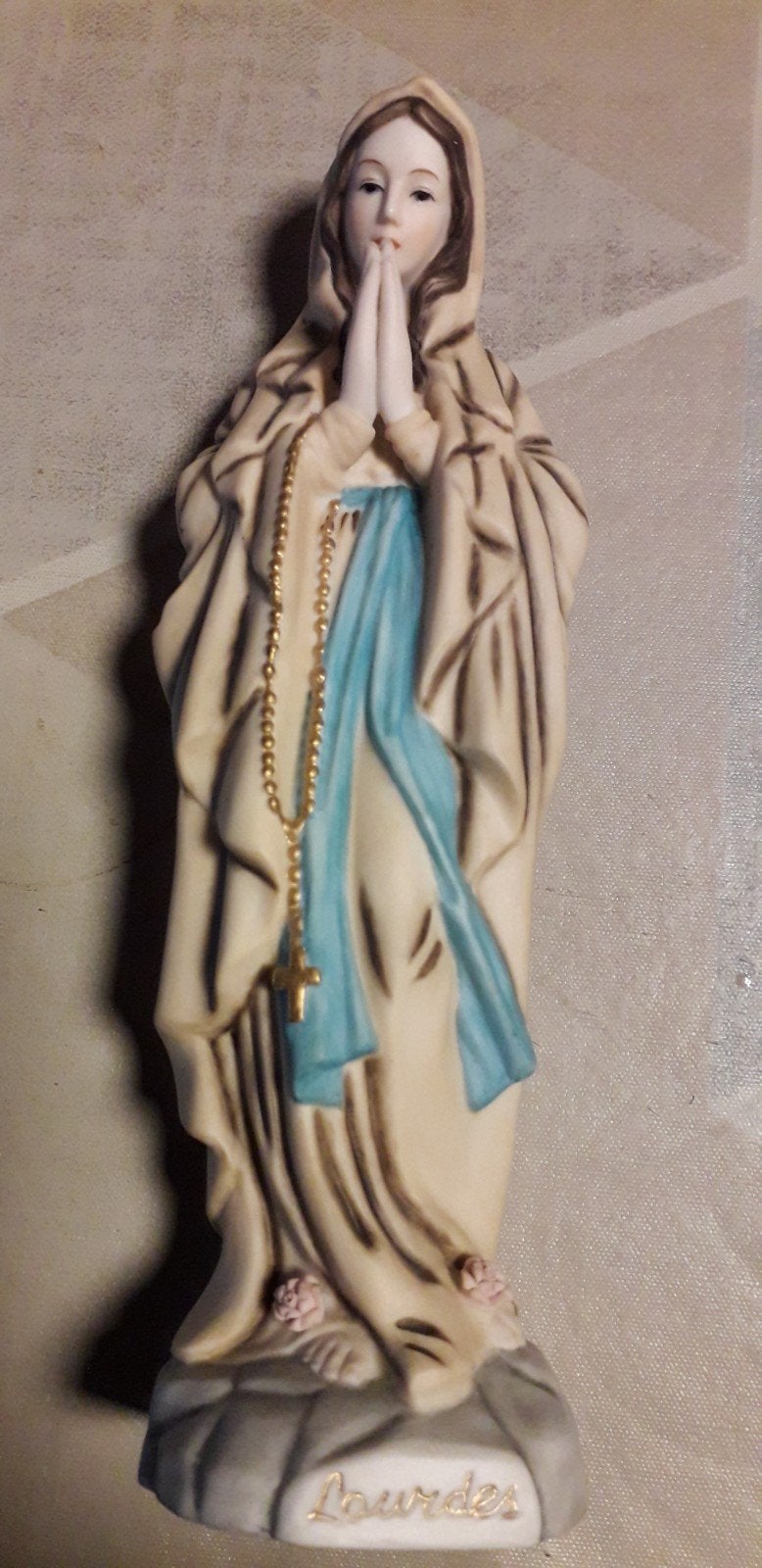 OLV van lourdes ,Maria beeldje, Ophalen
