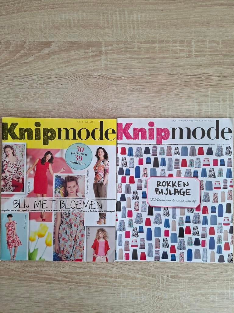 Knipmode mei 2012 met rokkenbijlage - patronen ongebruikt, Overige typen, Vrouw, Ophalen of Verzenden, Zo goed als nieuw