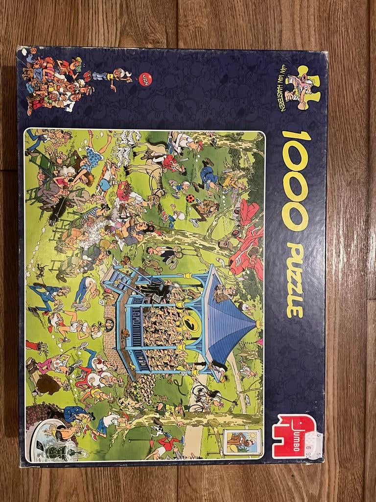 Jan van Haasteren Legpuzzel - De Muziekkoepicknick (1000 stu, Hobby en Vrije tijd, Denksport en Puzzels, Ophalen of Verzenden