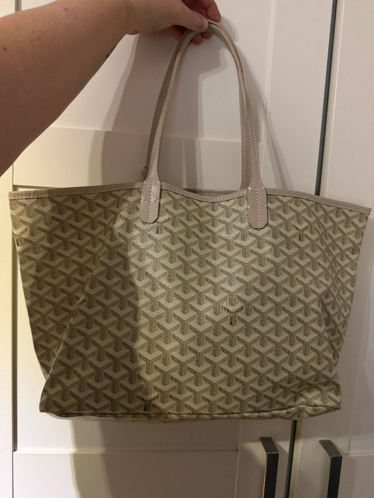 Goyard tas, Ophalen, Zo goed als nieuw, Wit, Shopper