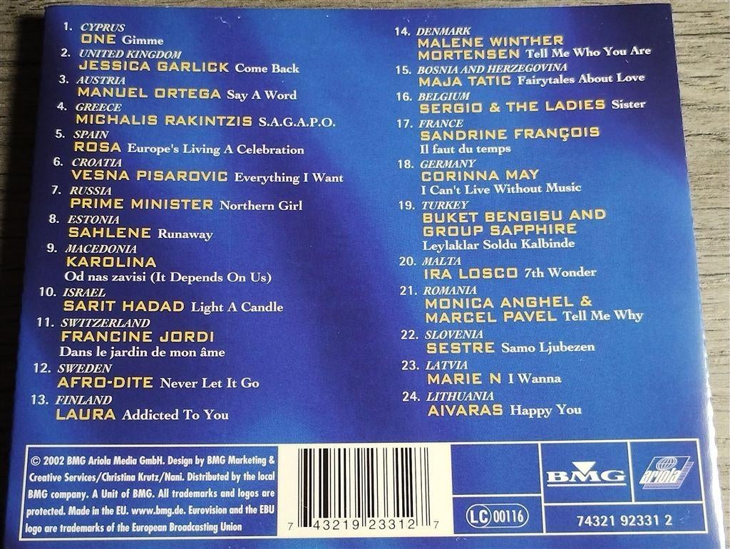 Eurovision Song Contest Estonia 2002, Ophalen of Verzenden, Zo goed als nieuw, Pop