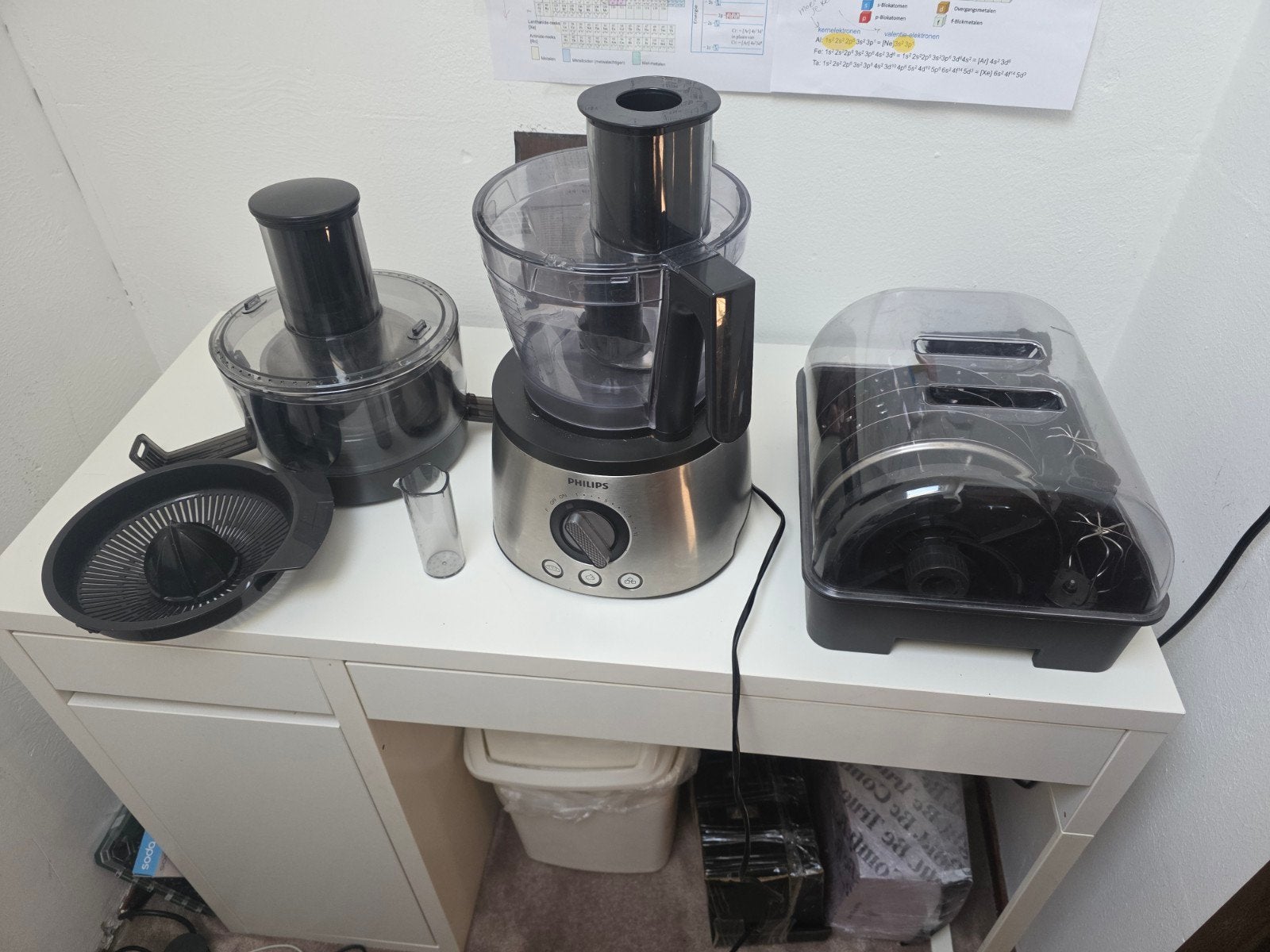 Philips Foodprocessor HR7778/00 - Zo goed als nieuw, 3 snelheden of meer, Ophalen of Verzenden, Zo goed als nieuw, 2 tot 3 liter