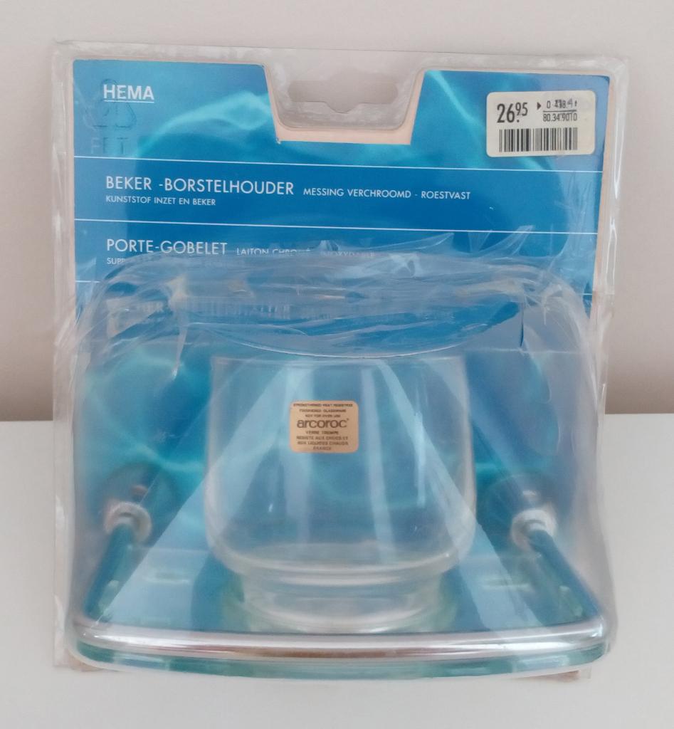 Hema beker- borstelhouder, Ophalen of Verzenden, Zo goed als nieuw, Overige kleuren