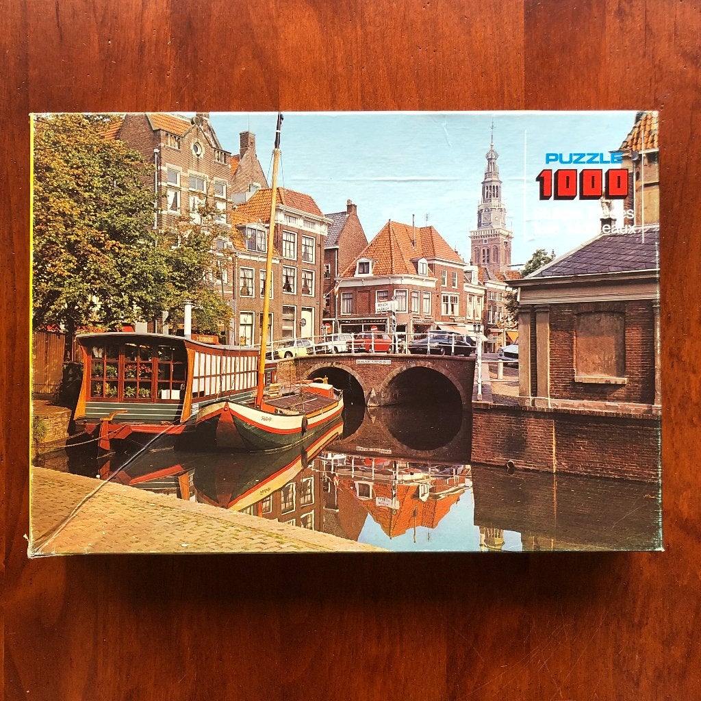 Sint: Puzzel Alkmaar 1000 stukjes ' vintage', Hobby en Vrije tijd, Ophalen of Verzenden, 500 t/m 1500 stukjes, Gebruikt, Legpuzzel