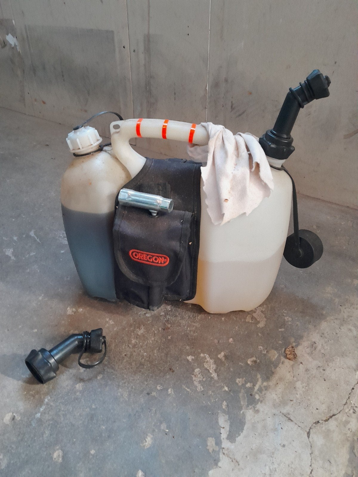 benzine/olie jerrycan, Ophalen of Verzenden, Gebruikt