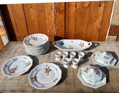 Rosenthal Maria Weiss Moosrose servies ontbijt, Antiek en Kunst, Antiek | Servies compleet, Ophalen