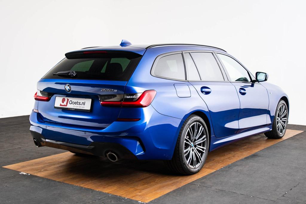 BMW 3-serie Touring 330e High Executive M Sport- Panoramadak, Achterwielaandrijving, Gebruikt, 4 cilinders, Blauw