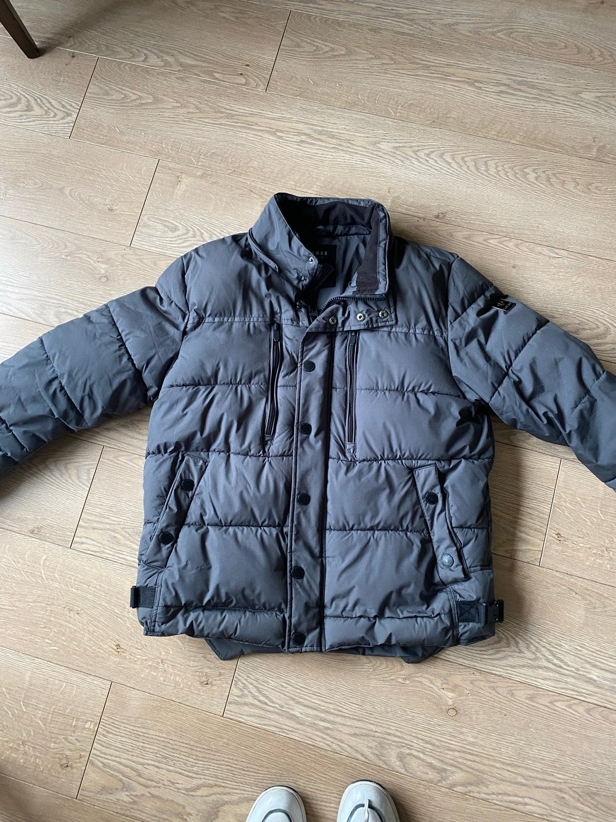Smog gewatteerde jas XL - Zo goed als nieuw, Kleding | Heren, Ophalen of Verzenden, Zo goed als nieuw, Maat 56/58 (XL), Grijs