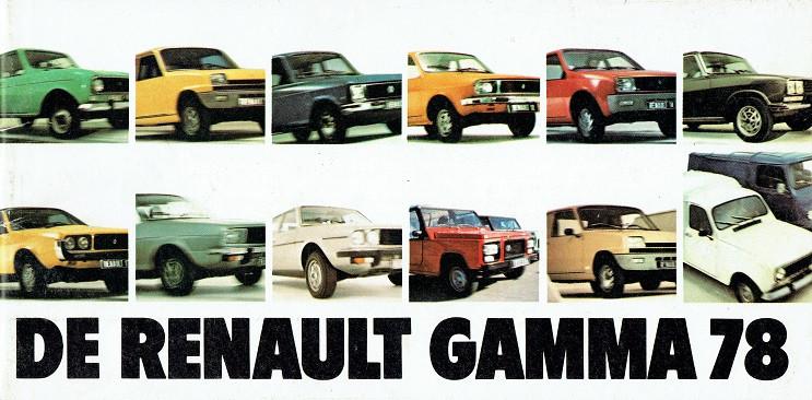 Folder Renault modellen (niet compleet - 1978), Boeken, Auto's | Folders en Tijdschriften, Gelezen, Renault, Verzenden