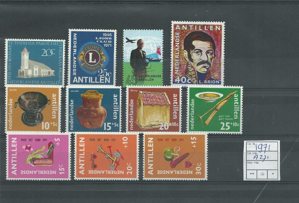 Nederlandse Antillen 1971, Complete jaargang, Postfris., Postzegels en Munten, Postzegels | Nederlandse Antillen en Aruba, Verzenden