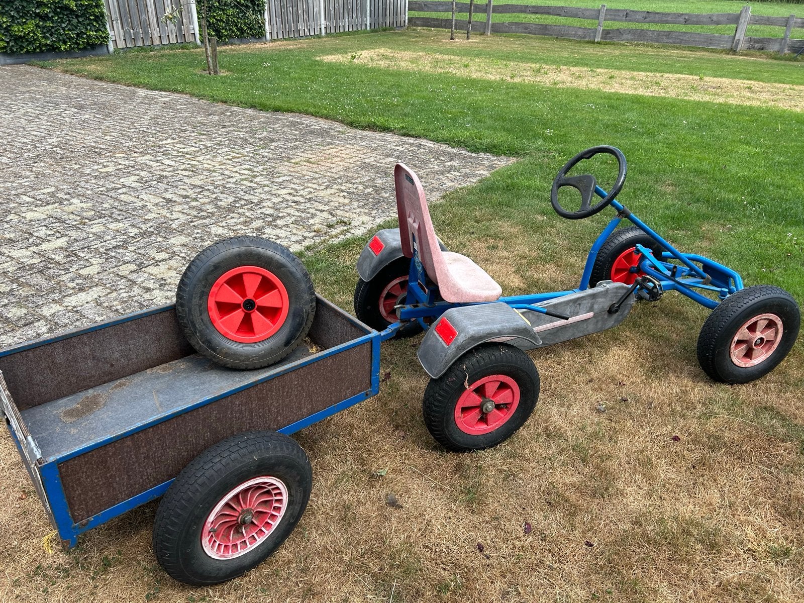 Berg skelter met aanhanger en duozit, Ophalen, Gebruikt, Overige merken, Duozit