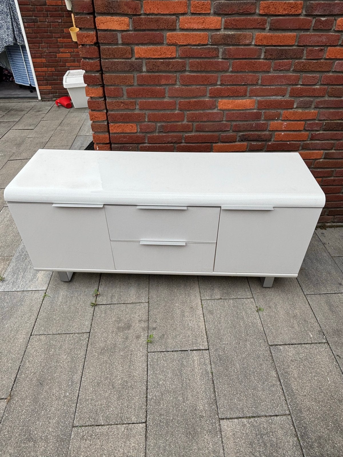 IKEA Besta Burs TV-meubel/dressoir wit 180x40x74 cm, Huis en Inrichting, Ophalen, Overige materialen, Gebruikt, 150 tot 200 cm