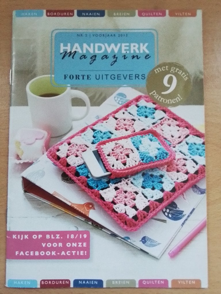 handwerk magazine, oa borduren naaien enz., Hobby en Vrije tijd, Borduren en Borduurmachines, Ophalen of Verzenden, Zo goed als nieuw
