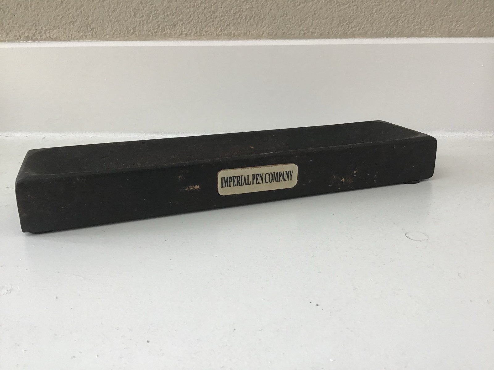 Vintage houten pennenbakje - Imperial Pen Company, Ophalen of Verzenden