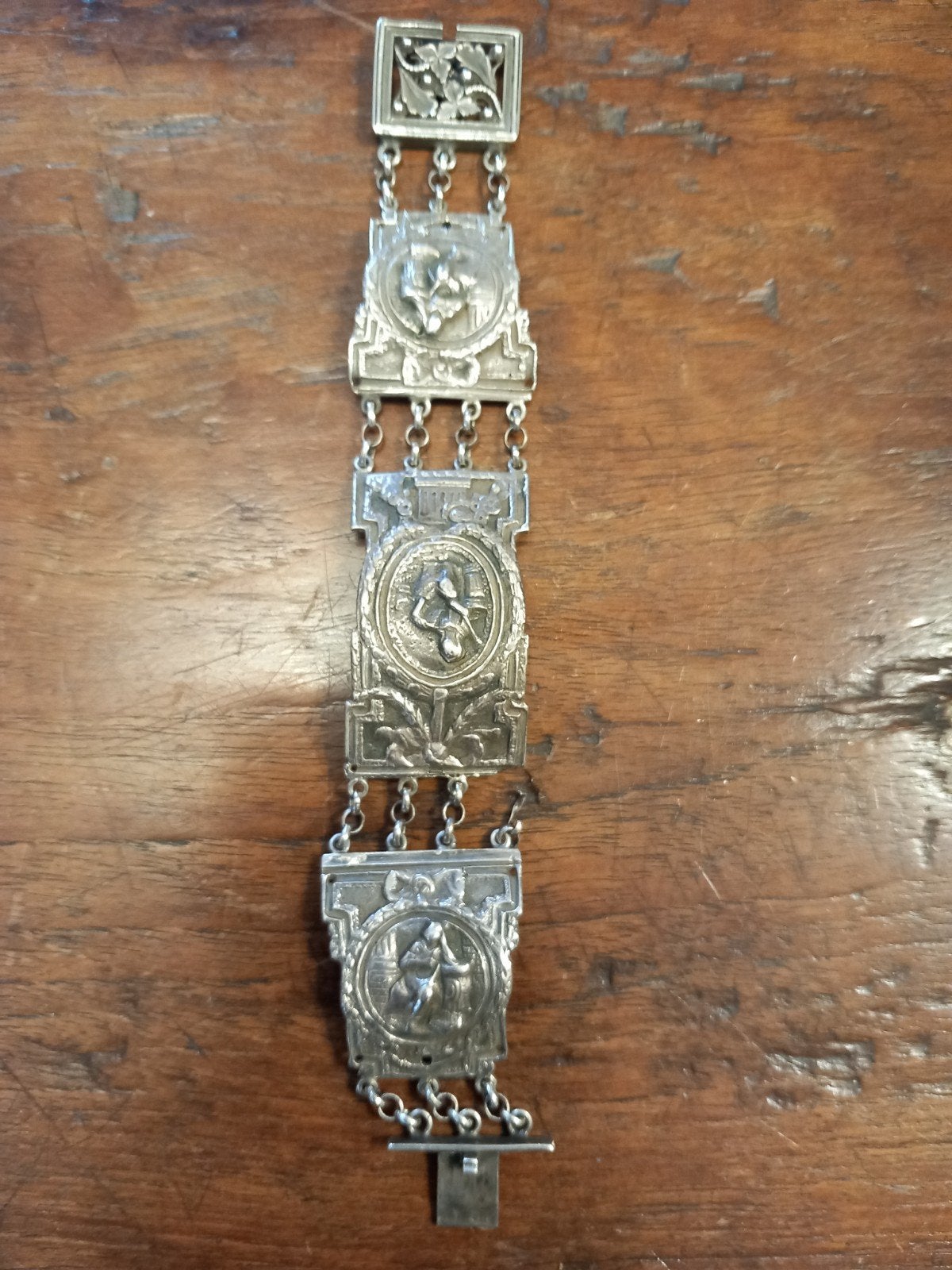 armband Antieke Bijbelsloten - Zilver, Ophalen of Verzenden, Zilver