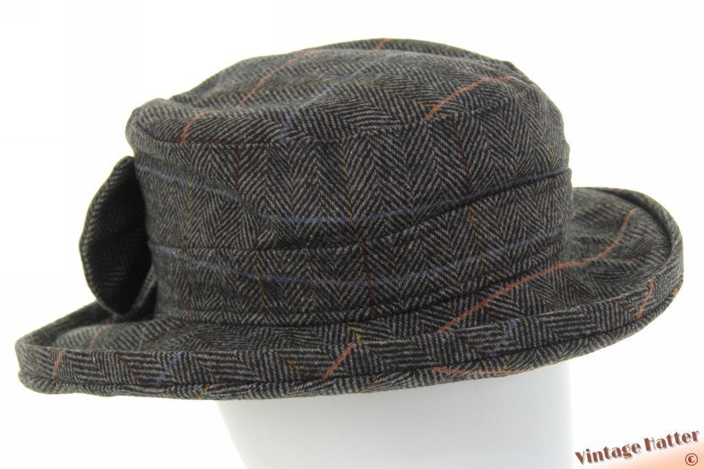 Dameshoed Hawkins visgraat + strik grijs wolmix 56-57 nieuw, Kleding | Dames, Hoed, Hawkins, Nieuw, One size fits all