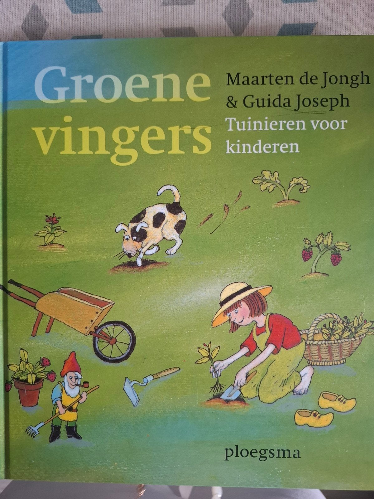 Groene vingers - Tuinieren voor kinderen, Ophalen of Verzenden, Zo goed als nieuw, Maarten de Jongh & Guida Joseph, 3 tot 4 jaar