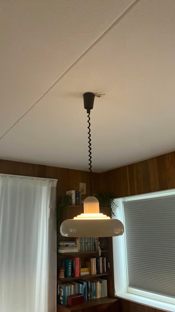 Vintage ufo hanglamp Knud Christensen, Ophalen of Verzenden, Zo goed als nieuw, Minder dan 50 cm