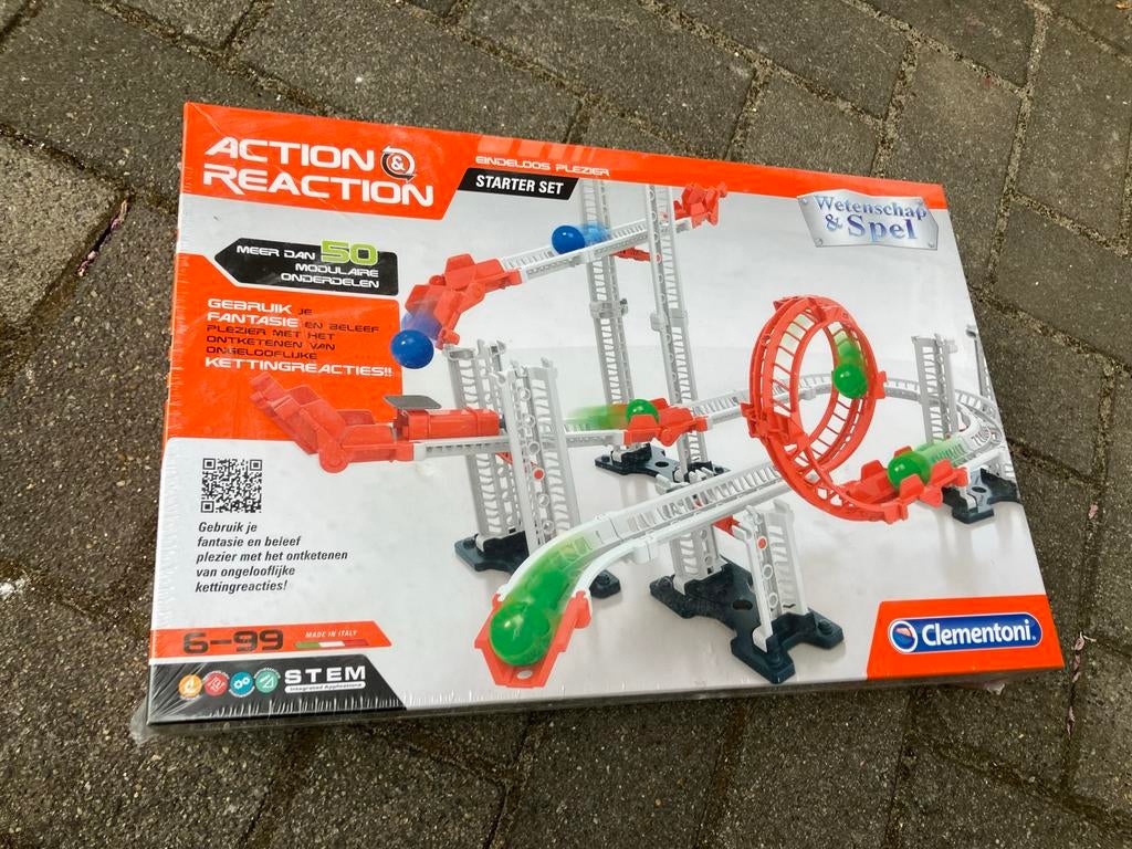 Knikkerbaan Clementoni Action & Reaction Starter Set - Nieuw, Ophalen, Nieuw, Bouwen