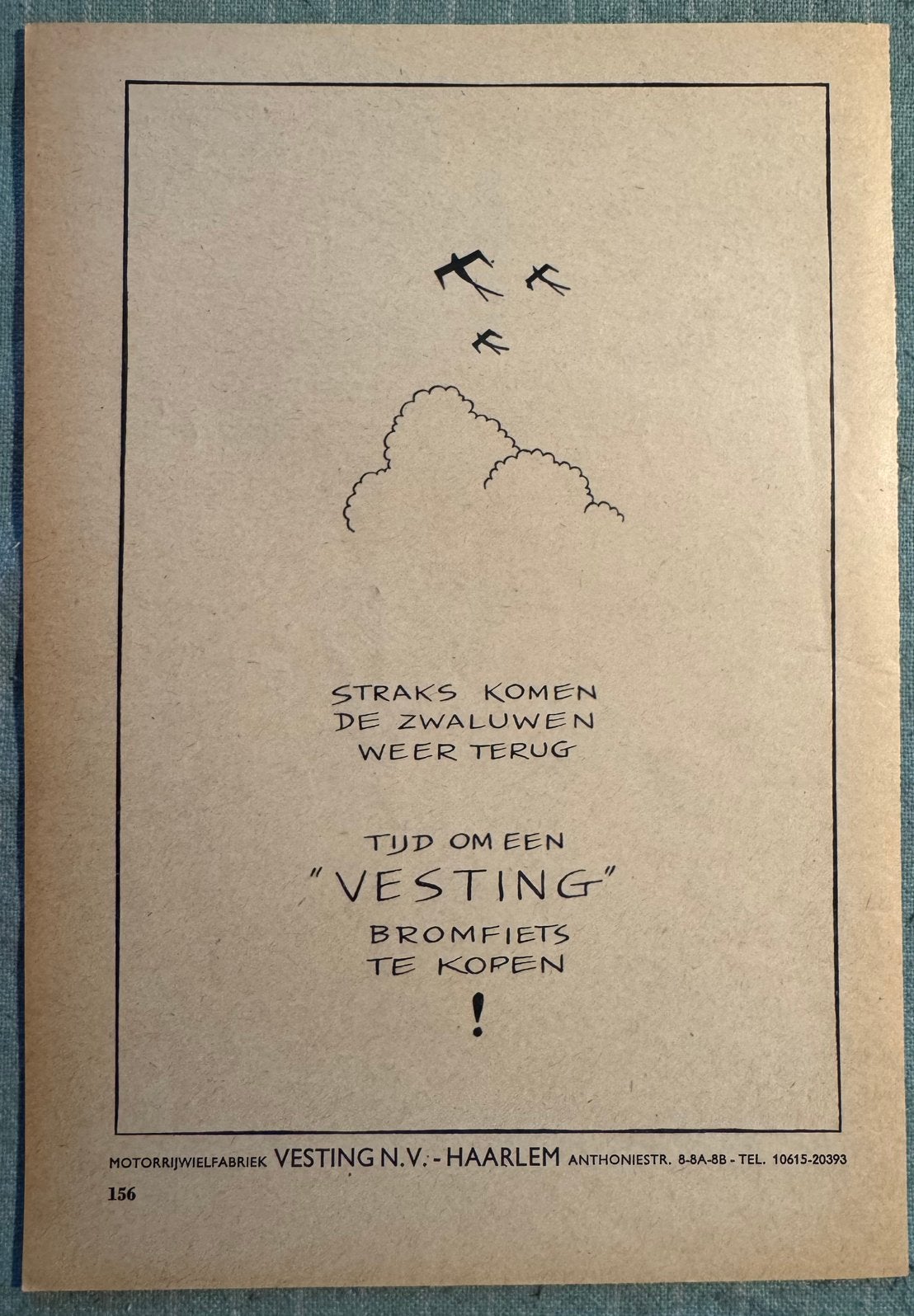 Advertentie Vesting bromfiets Haarlem, Verzenden, Zo goed als nieuw, Auto's