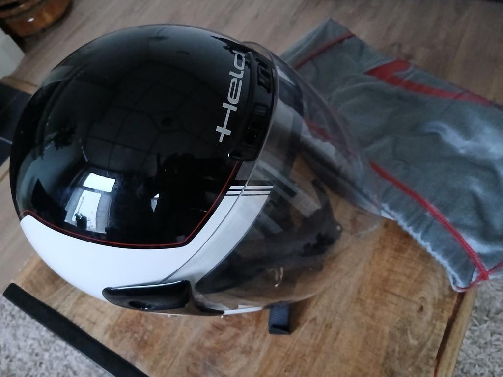 Hela scooter helm  zwart wit z.g.a.n, Ophalen of Verzenden