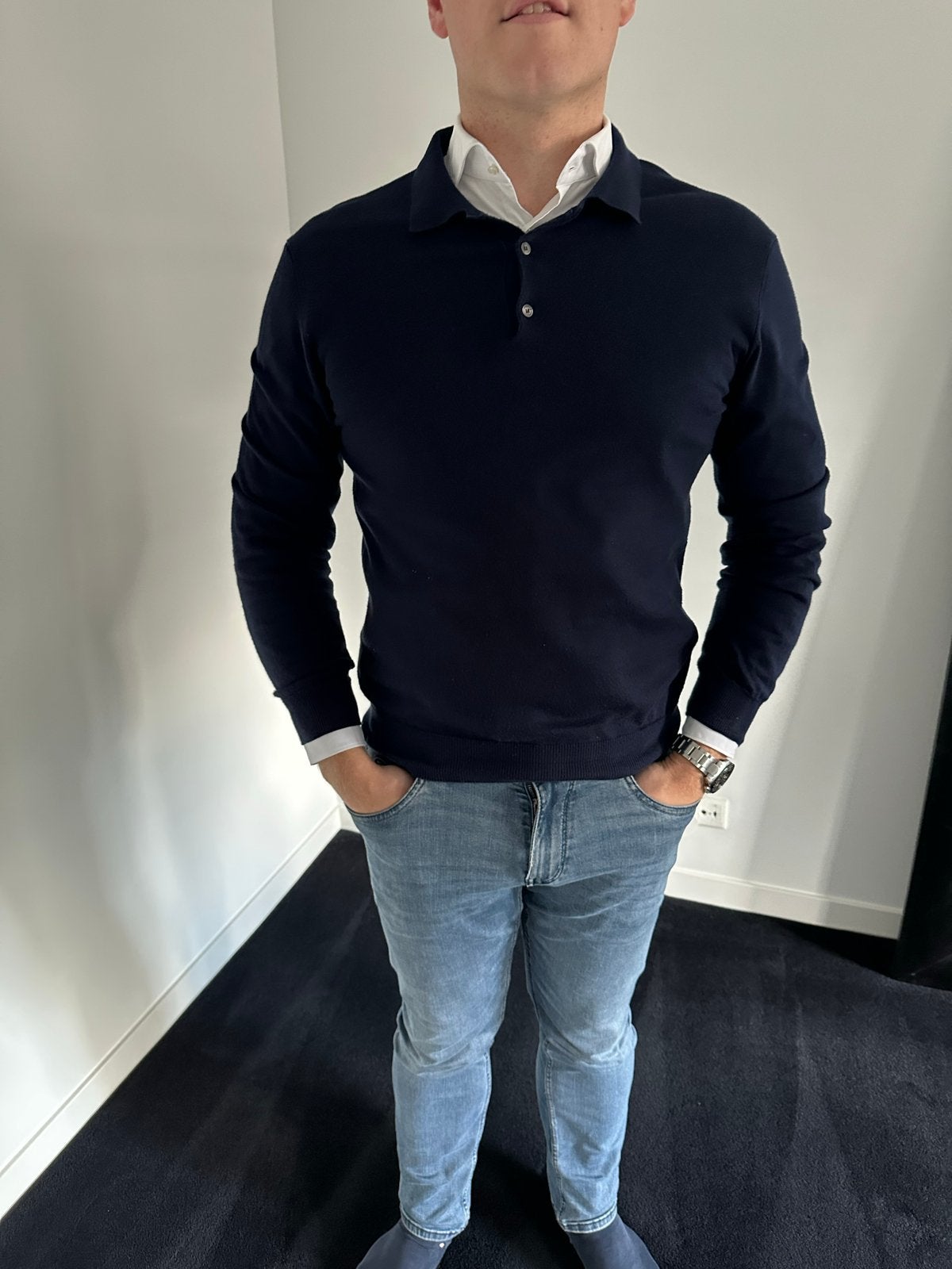 Artu Napoli Polo Shirt van Egyptisch Katoen, Ophalen of Verzenden, Zo goed als nieuw, Maat 56/58 (XL), Blauw