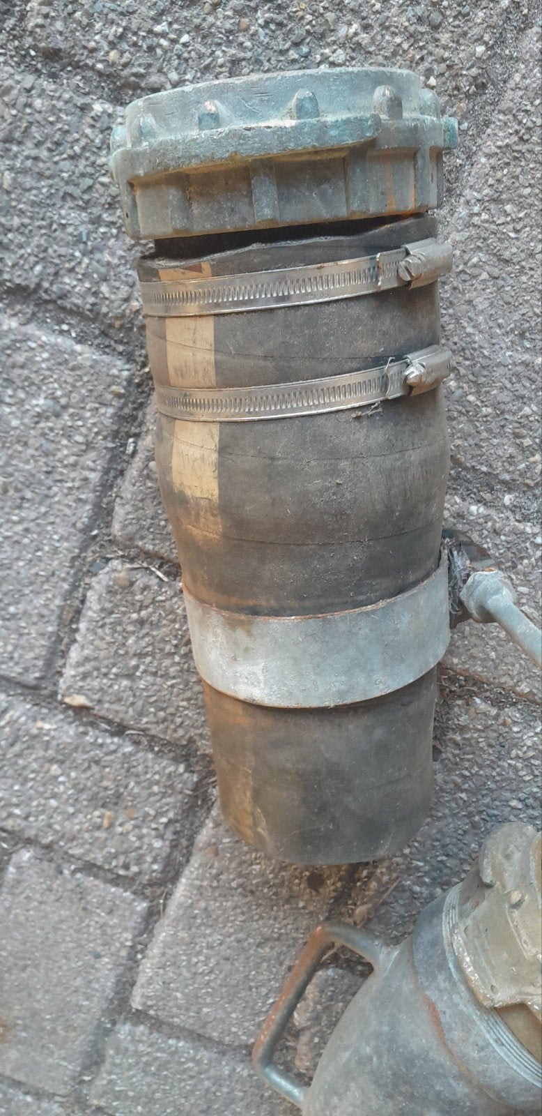 3 koppelingen voor burkslang en voor op de silo's, Ophalen of Verzenden, Overige materialen, Minder dan 2 meter, Overige typen