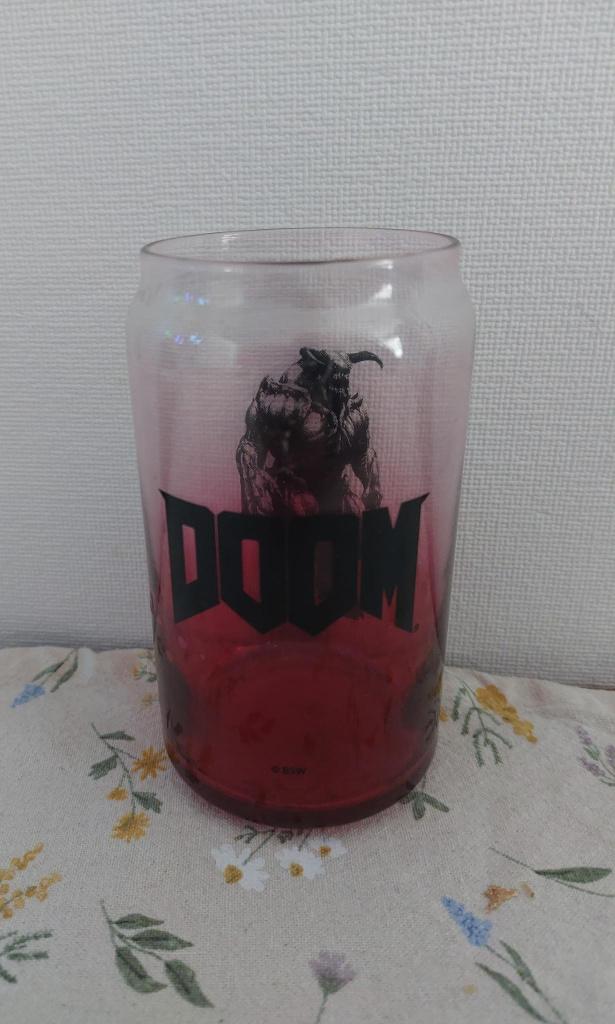 Lootcrate Doom Kaarsglas, Overige materialen, Ophalen of Verzenden, Zo goed als nieuw, Kaars