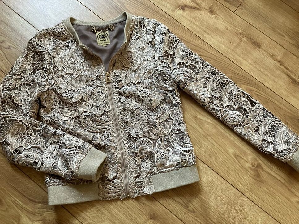 Glamorous Kanten Bomberjack - Maat XS /S, Ophalen of Verzenden, Zo goed als nieuw, Beige, Accessoires