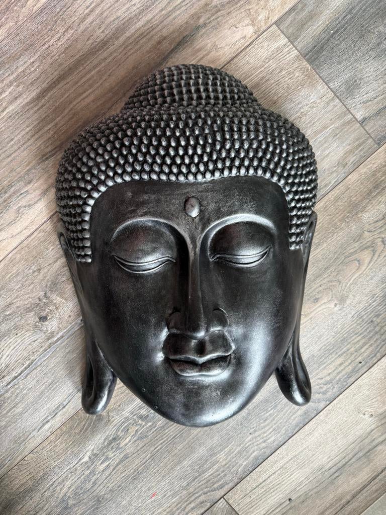 Decoratie Buddha hoofd ijzer - Wanddecoratie, Ophalen, Zo goed als nieuw