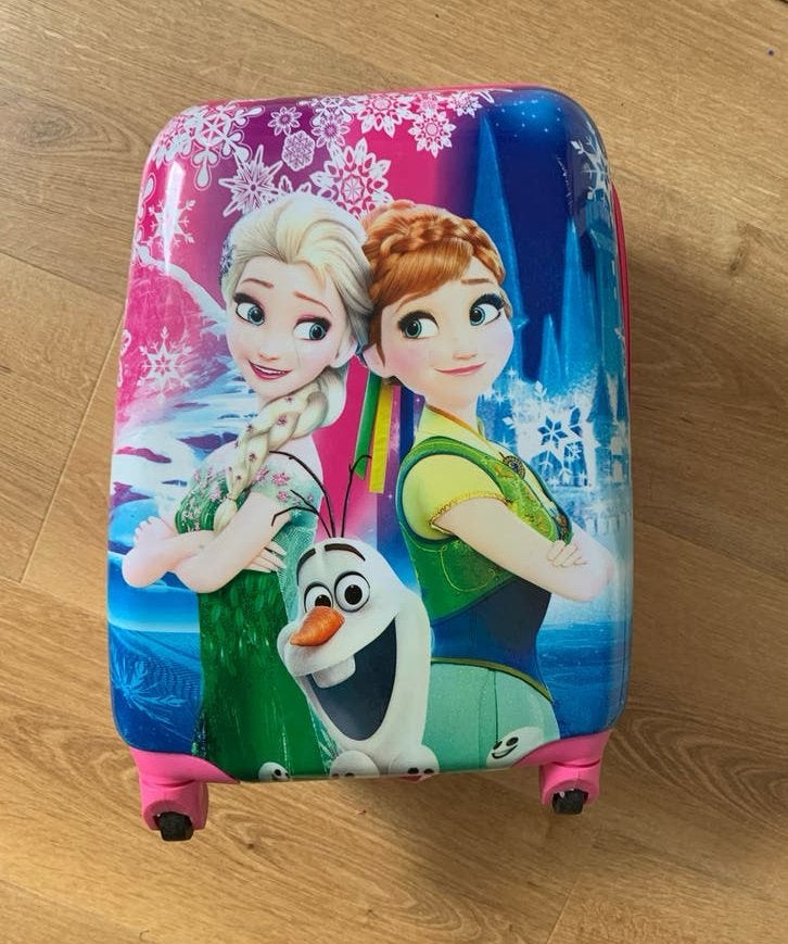Frozen kinderkoffer met wieltjes, Sieraden, Tassen en Uiterlijk, Koffers, Ophalen, Gebruikt, Hard kunststof, Minder dan 50 cm