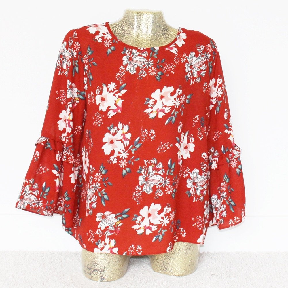 Mooi Sfera Basic Bloemen Truitje (M) - 59 € 25,-, Kleding | Dames, Truien en Vesten, Maat 38/40 (M), Meerkleurig, Ophalen of Verzenden