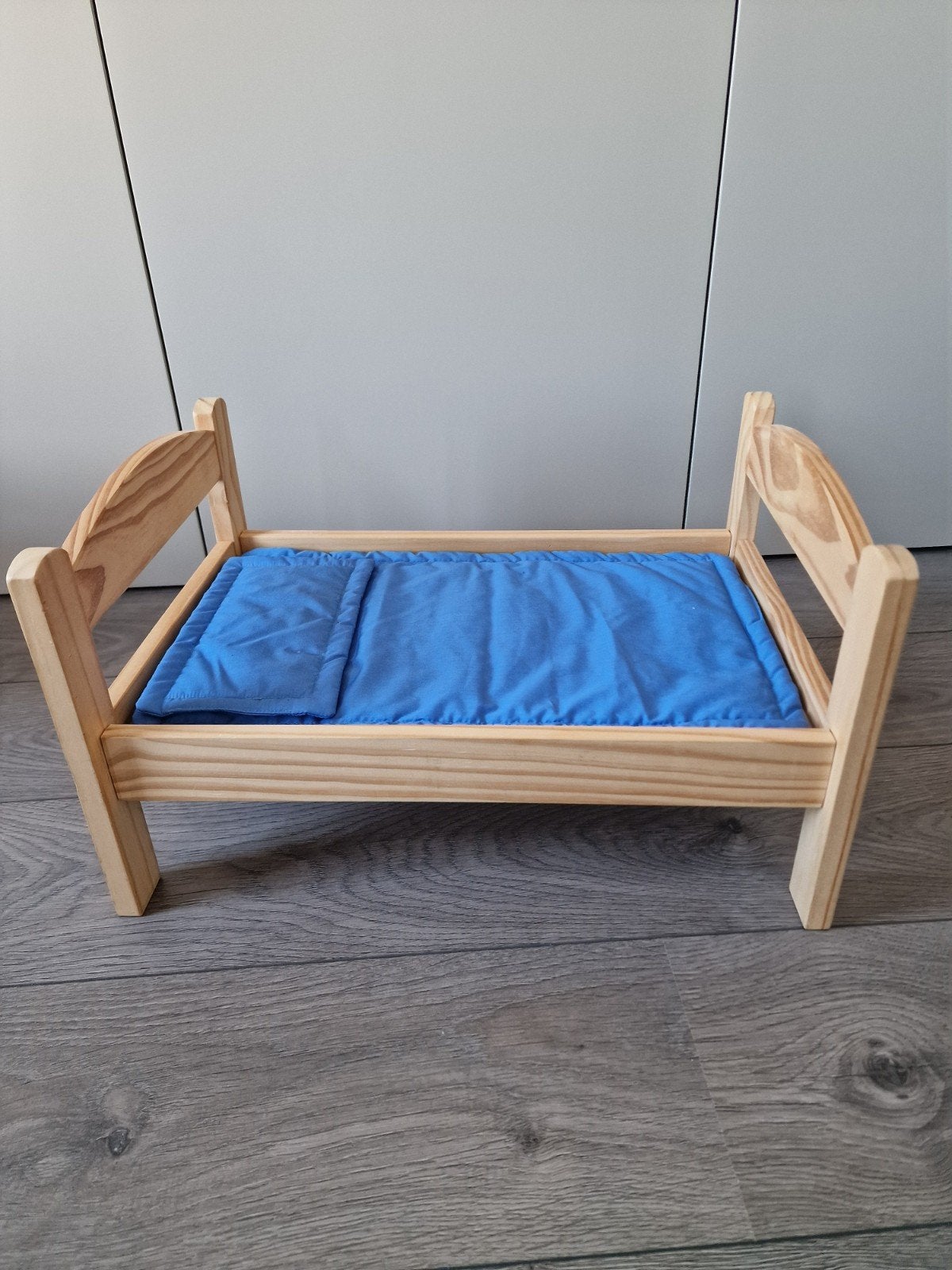 Houten poppenbed met bedset, nieuw, IKEA, Ophalen, Zo goed als nieuw, Babypop