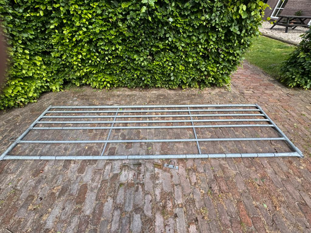 Stalen Gegalvaniseerde Poort - Weilandhek, Tuin en Terras, Ophalen, IJzer