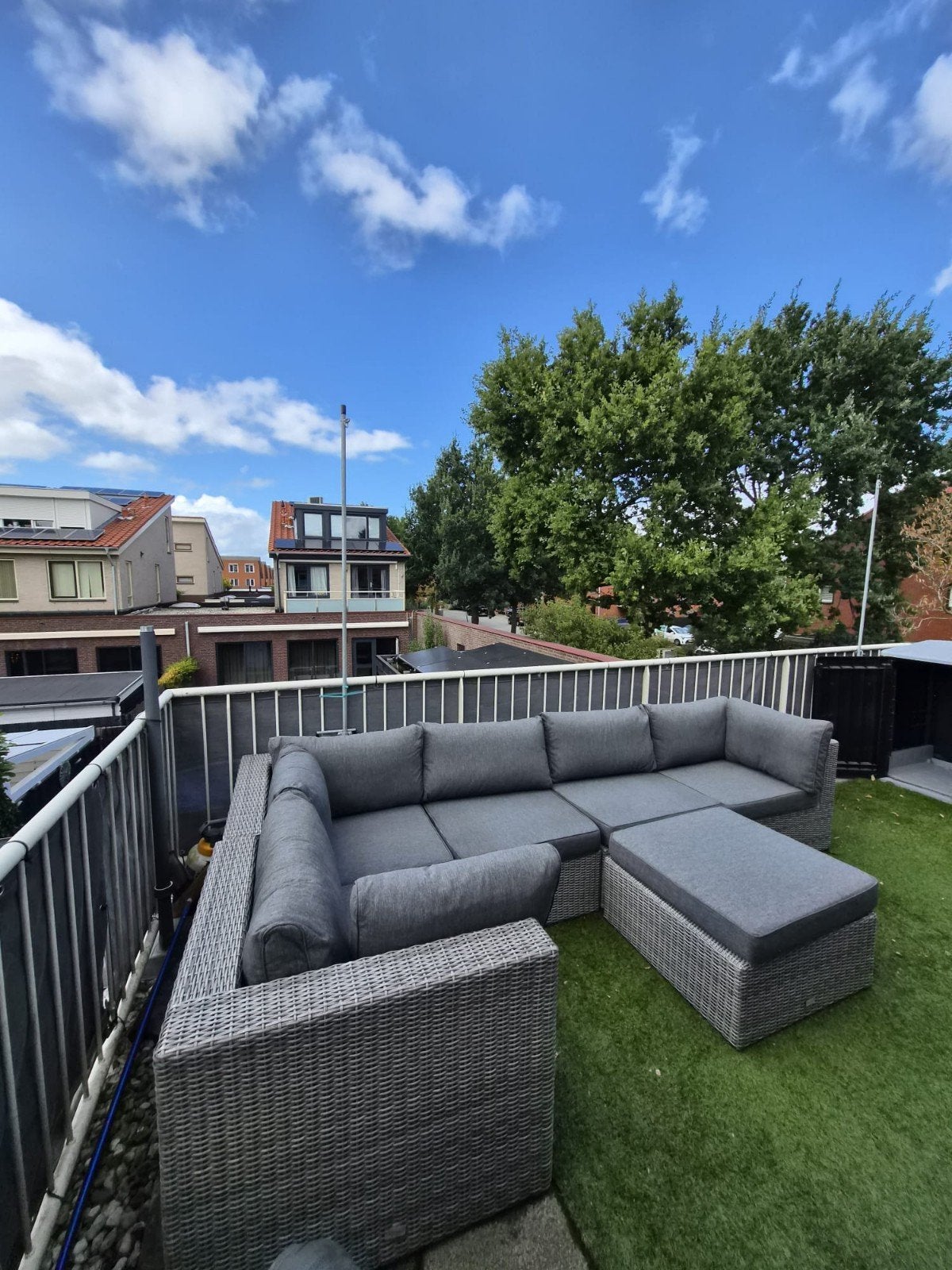 Tierra Outdoor Loungeset Wicker Grijs - Zo goed als nieuw, Ophalen, Gebruikt, Bank, Meer dan 8 zitplaatsen