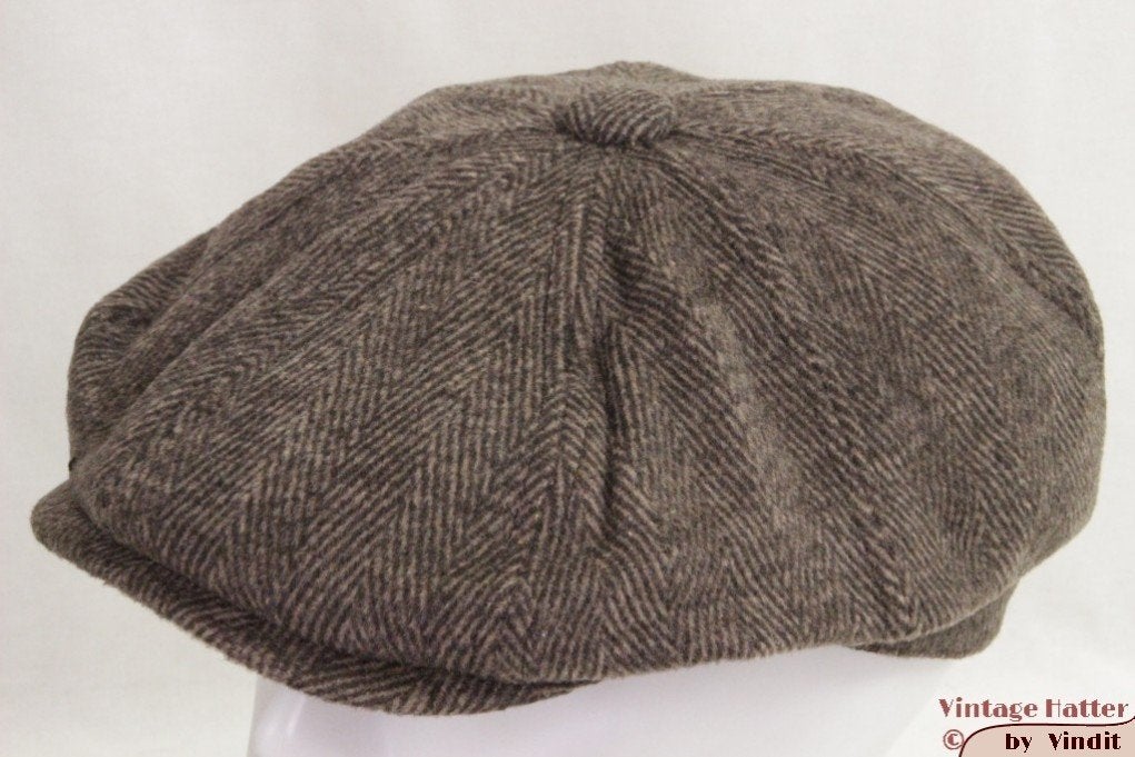 Paperboy pet Hawkins bruin vissengraat mt 58, 59 en 60 nieuw, Kleding | Heren, Hoeden en Petten, Nieuw, Ophalen of Verzenden, Pet