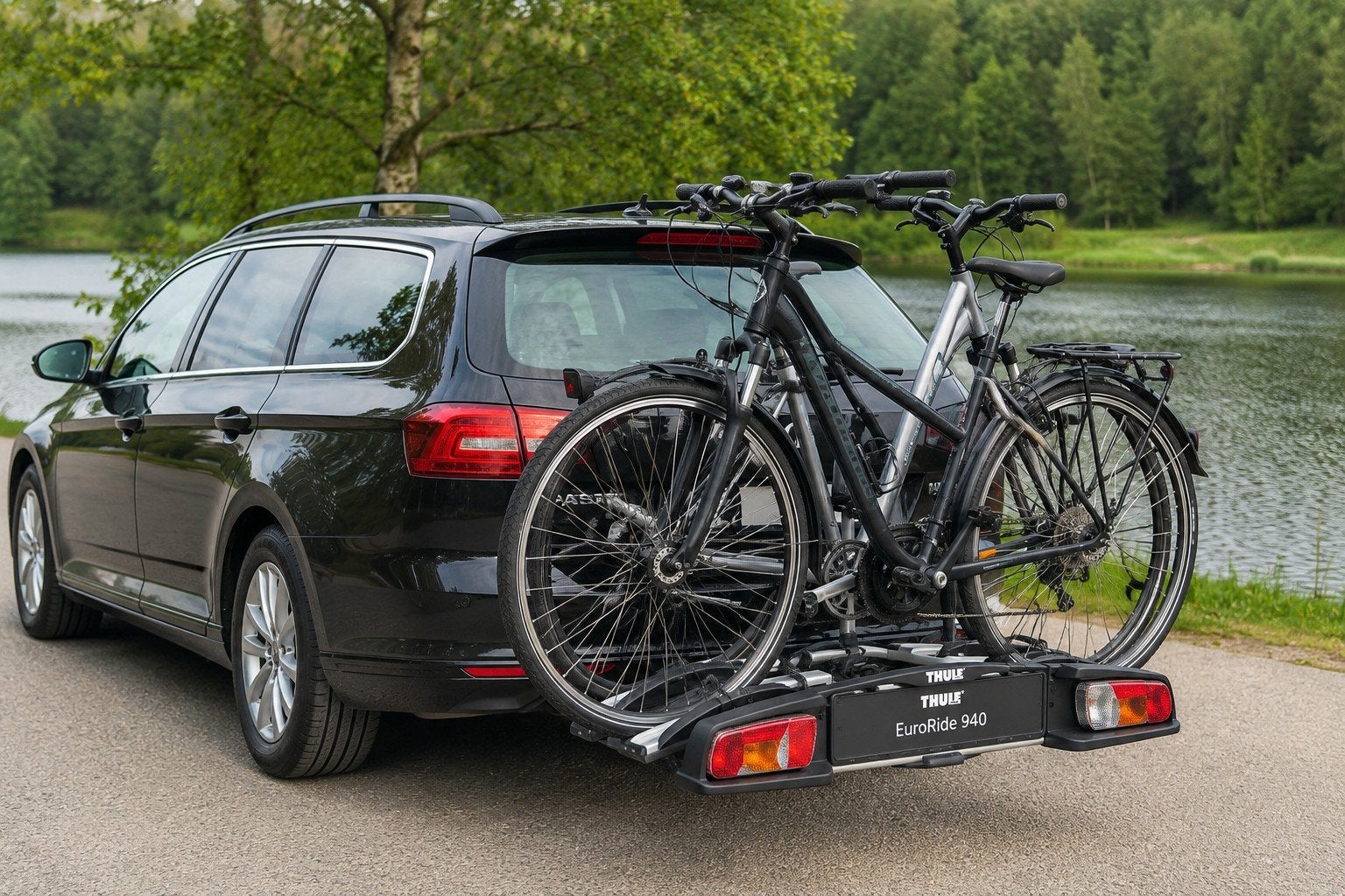 Te Huur Thule EuroRide 940 fietsendrager voor 2 fietsen, Auto diversen, Ophalen, 2 fietsen, Zo goed als nieuw, Trekhaakdrager