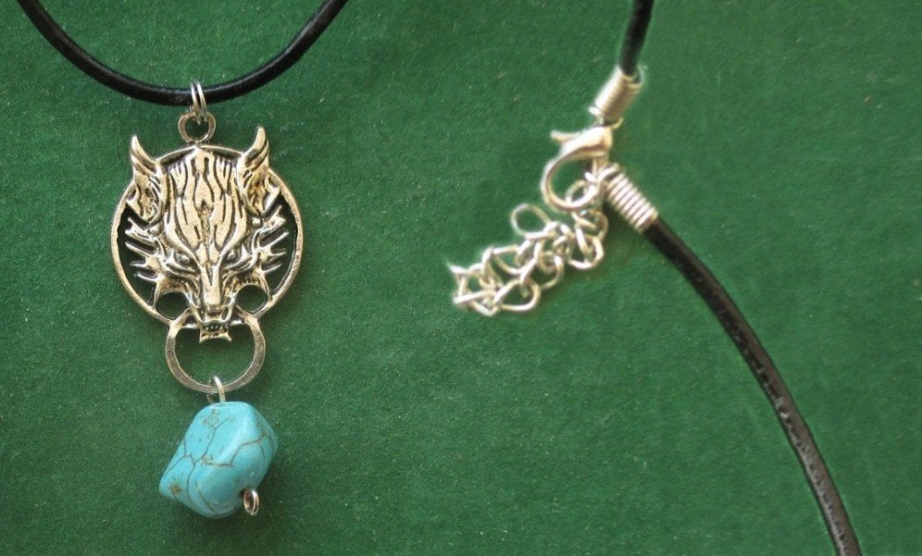 Halsketting Wolvenkop  Wolf Turquois Nugget Native., Overige materialen, Verstelbaar, Nieuw, Ophalen of Verzenden