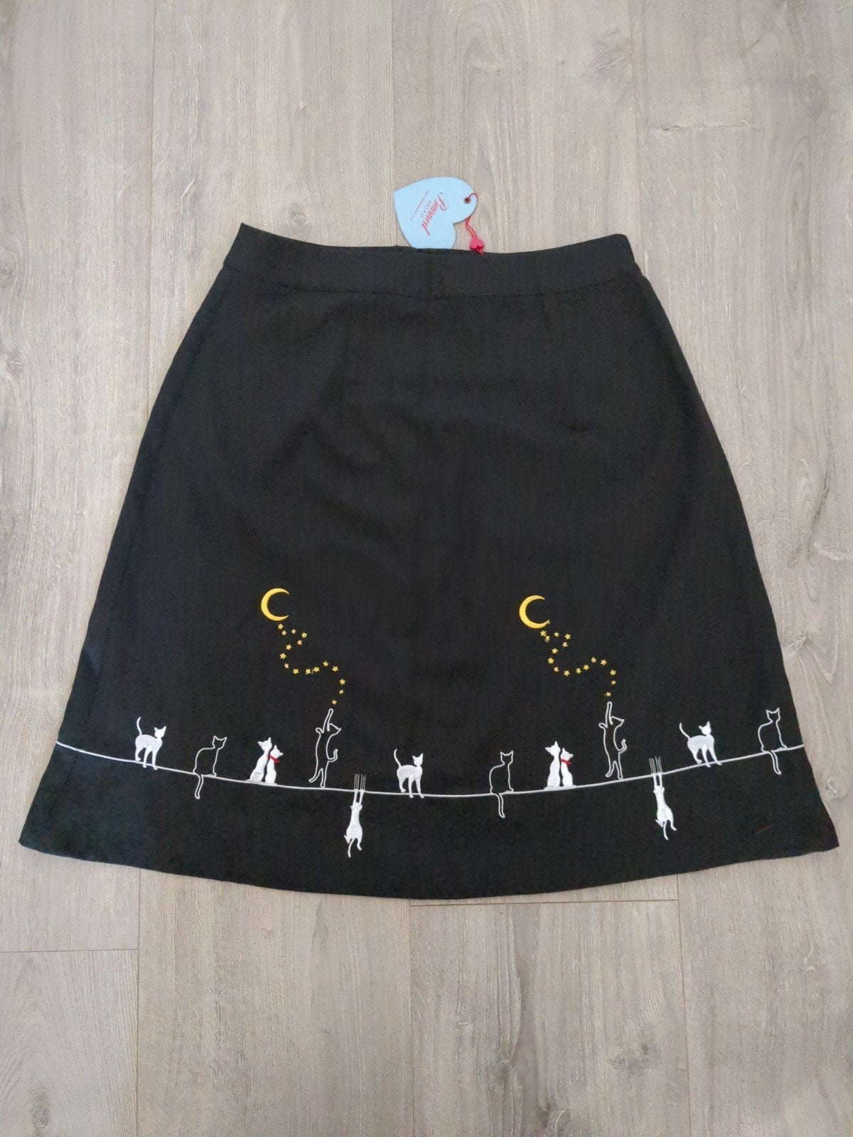 Banned retro rok katten nieuw maat M(L), Maat 38/40 (M), Zwart, Nieuw, Ophalen of Verzenden