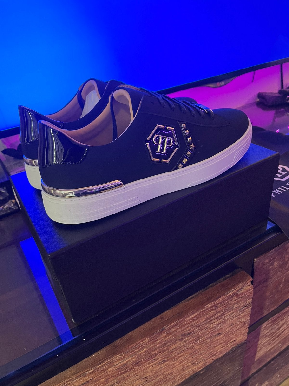 Philipp plein maat 44, Ophalen of Verzenden, Zo goed als nieuw, Zwart
