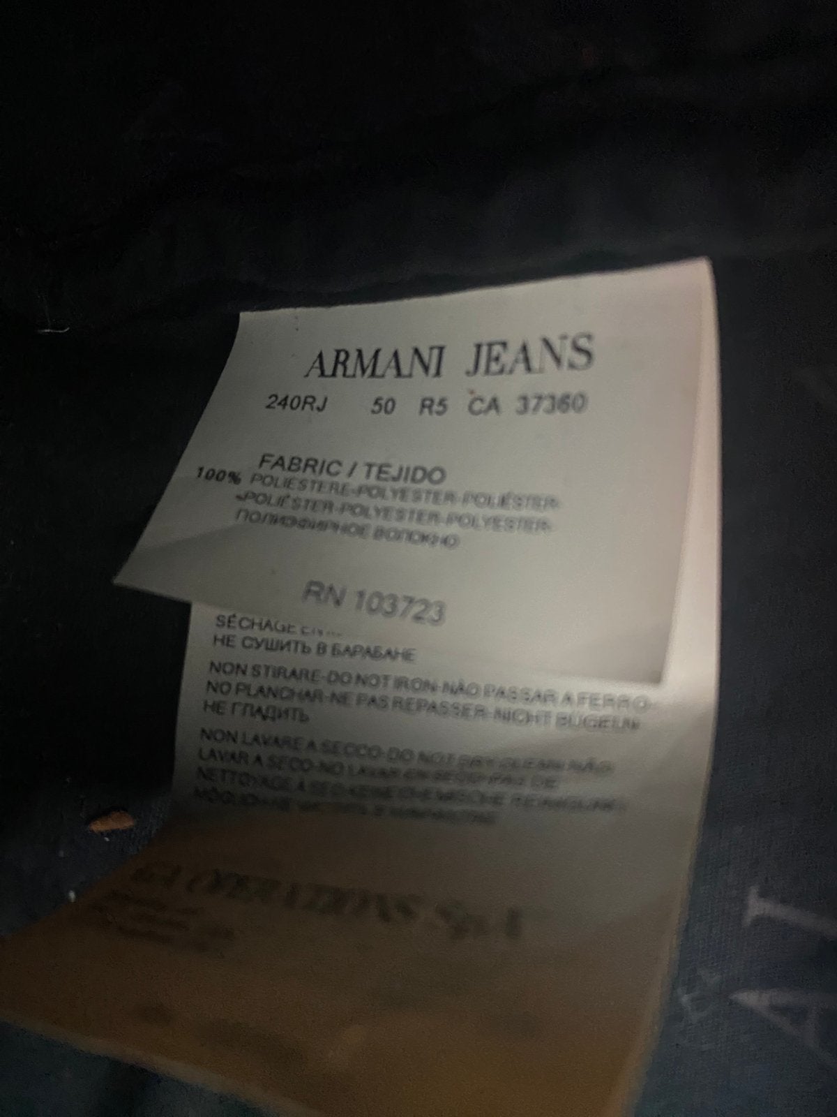 Armani Jeans donkerblauwe lak handtas, Sieraden, Tassen en Uiterlijk, Tassen | Damestassen, Ophalen, Zo goed als nieuw, Blauw