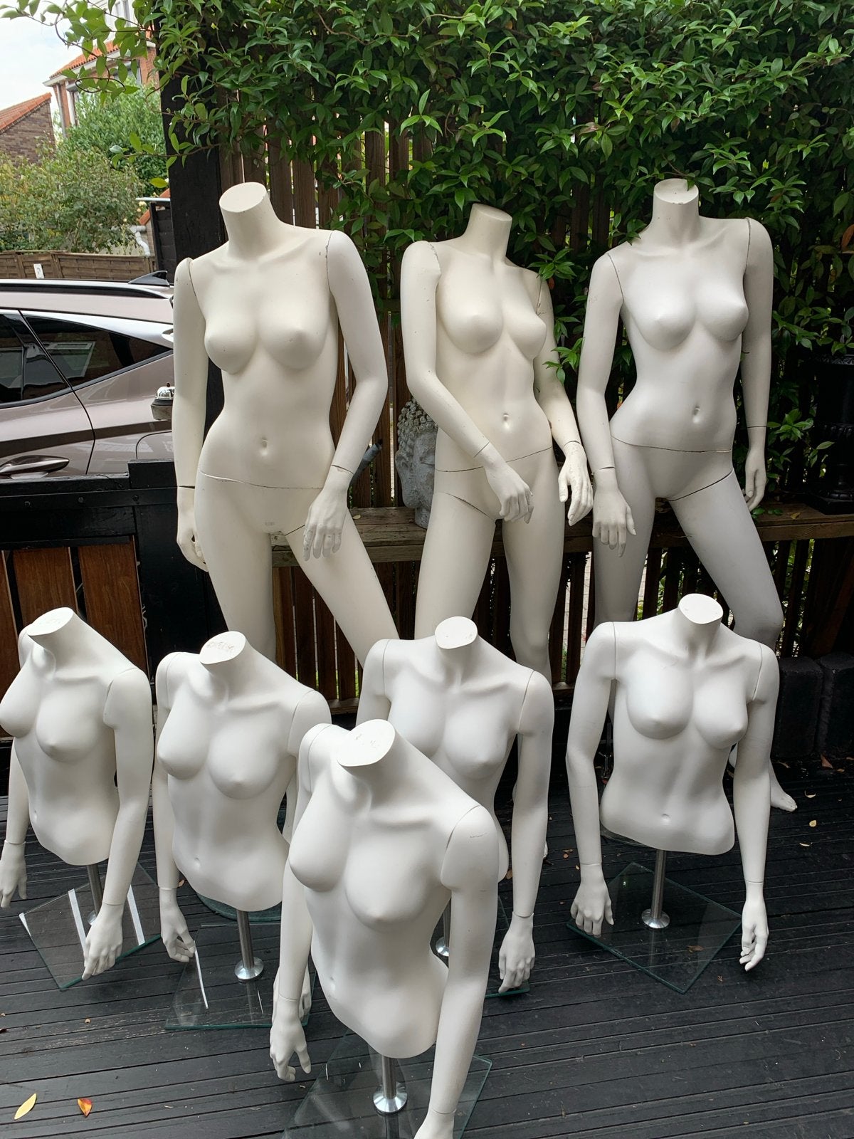 Set van 3 paspoppen en 8 torso s, Ophalen