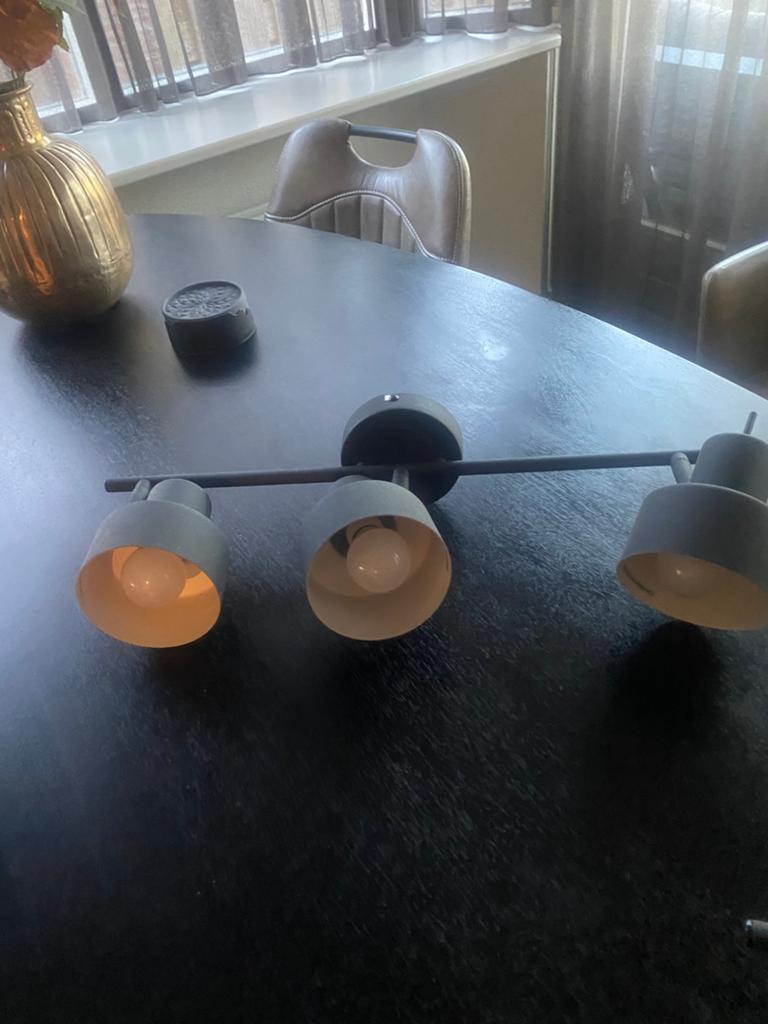 3 zwarte plafondspots, Ophalen, Zo goed als nieuw, Metaal of Aluminium
