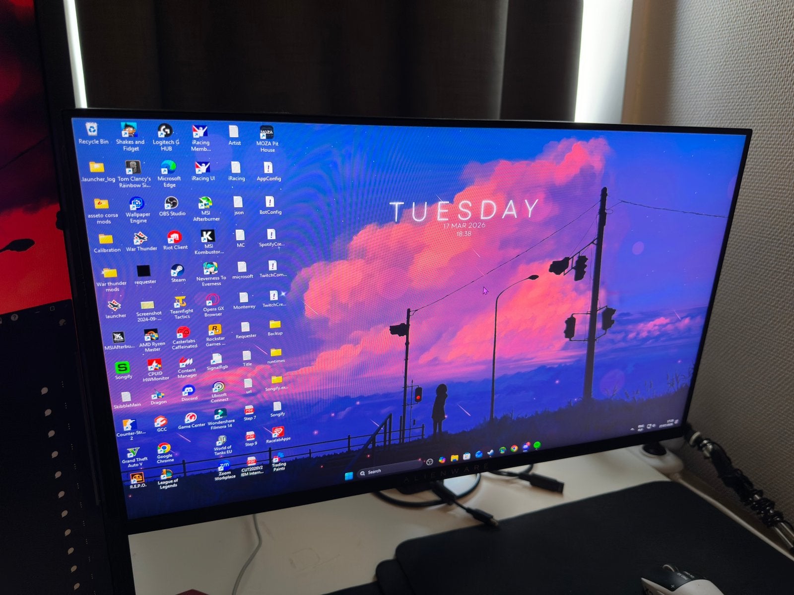 Gaming Monitor | Alienware AW2523HF 24.5” 360Hz, IPS, Full HD, Zo goed als nieuw, 201 Hz of meer