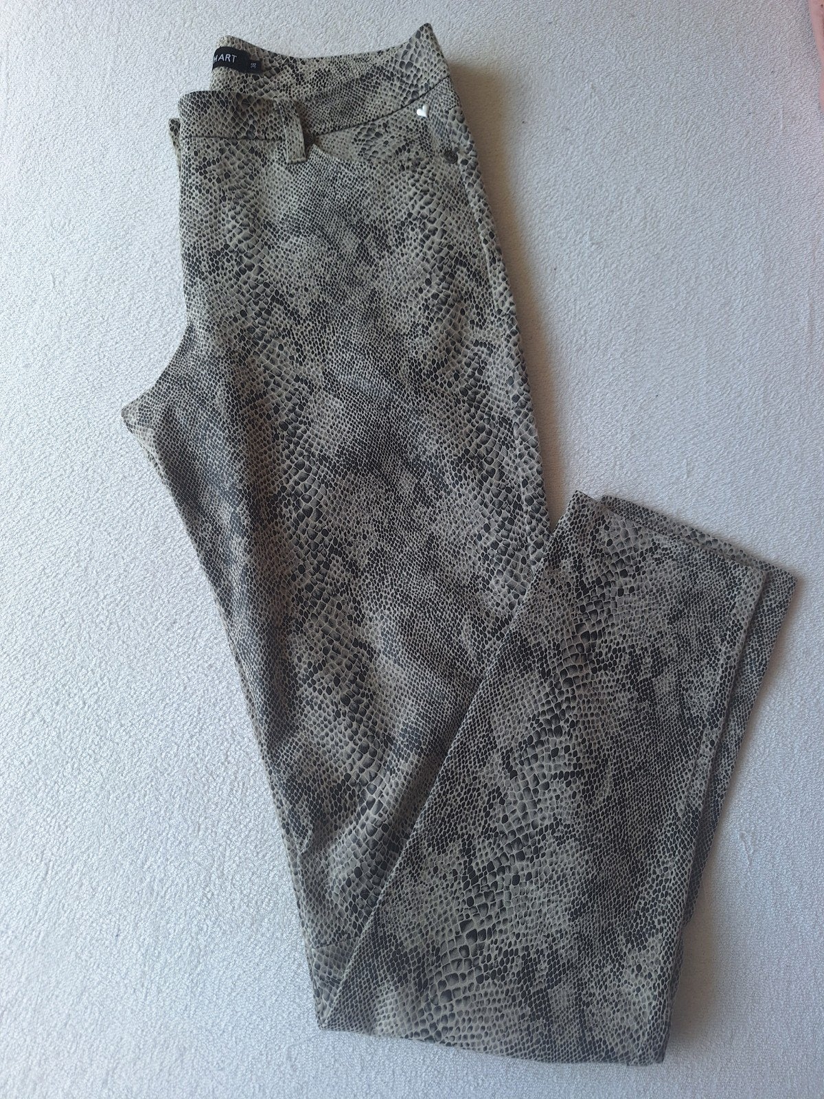 Helena Hart elastische broek met slangenprint, Kleding | Dames, Broeken en Pantalons, Maat 38/40 (M), Meerkleurig, Zo goed als nieuw