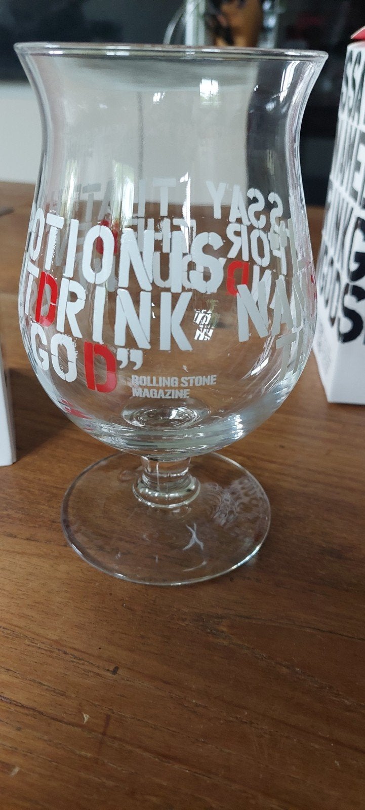 2 Nieuwe Duvelglazen met opdruk,, Glas of Glazen, Nieuw, Ophalen of Verzenden, Glas