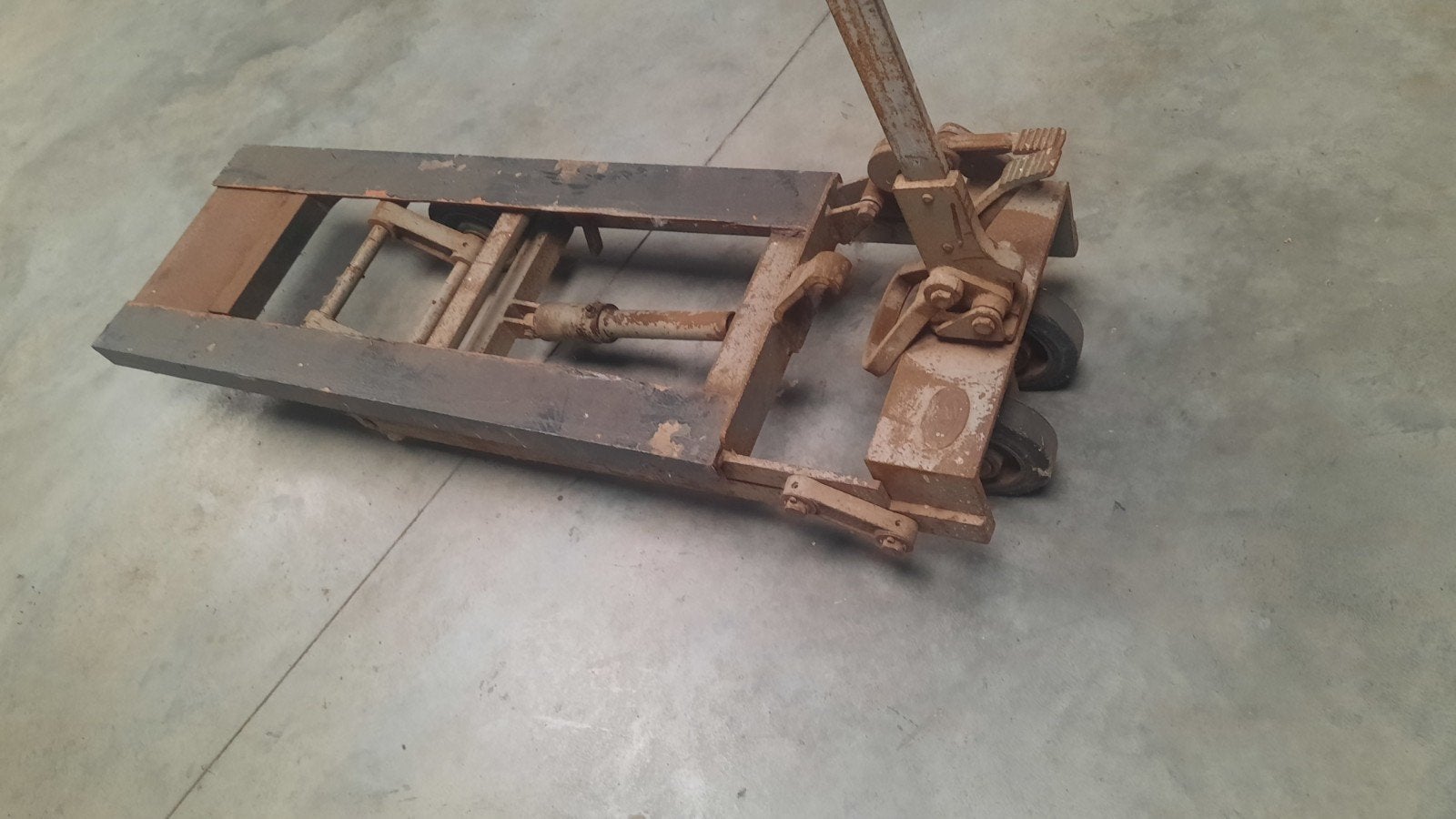 mobiele hefkrik/palletdrager, Ophalen