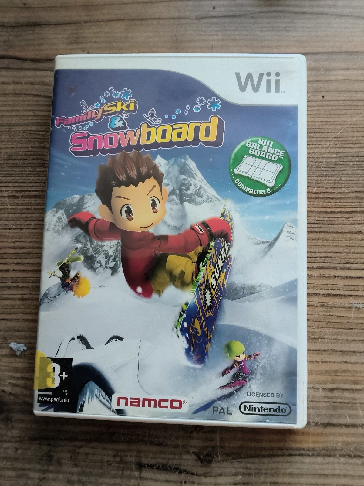 Family Ski & Snowboard - Wii (Wii Balance Board compatibel), Spelcomputers en Games, Games | Nintendo Wii, Gebruikt, Ophalen of Verzenden